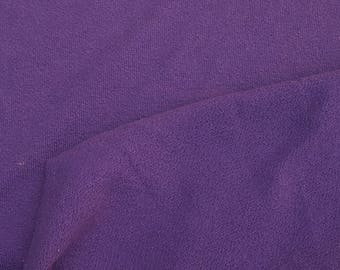 Purple Cotton Knit Fabric by the Yard Double Crepe Heavy Weight 9/15/16