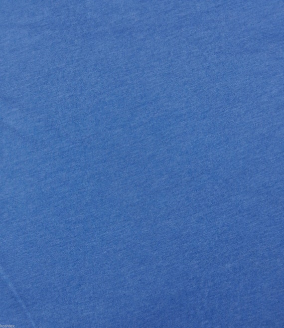 Heather Royal Color
 Heather Royal Cotton Fabric Jersey Knit by the Yard 68 W