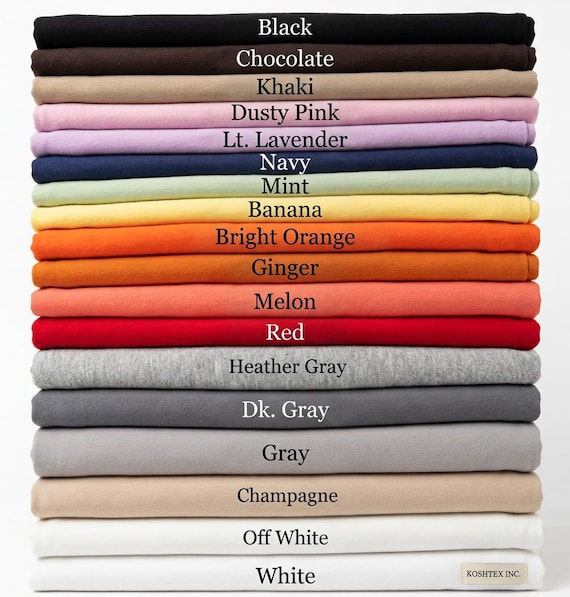 Cotton Spandex Jersey Knit Fabric by the Yard | Midweight 4-Way Stretch Cotton Lycra Fabric | T-Shirt, Leggings & Apparel | Multiple Colors