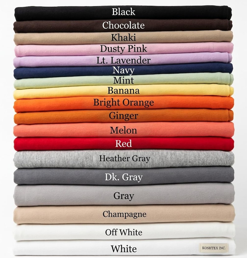folded stack of cotton elastane stretch jersey knit fabric for t shirts, shorts, pants, joggers, baby and kids apparel, headbands and diy arts and crafts