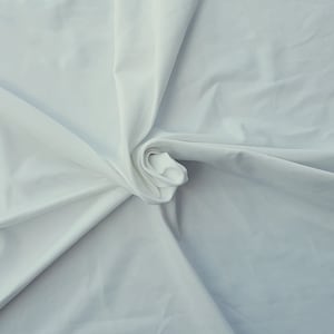 White Poly Spandex Fabric Activewear 4 Way Stretch Fabric by the Yard
