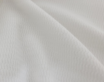 Raschel (Vintage) Thermal Knit Fabric by the Yard Cotton Blend Off White PFD 200GSM [Beanie, Pajamas, Bathrobe, Duvet Cover, Dishtowel]