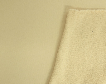 Banana Yellow 100% Cotton French Terry Knit Fabric by the Yard 410GSM Heavy Weight 68"W Matching Rib Available [Hoodie, Sweatshirt, Jogger]