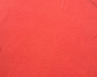 Coral Stretchy Jersey Knit Fabric by Yard | Viscose Rayon Spandex | Made in USA | 4 Way Stretch