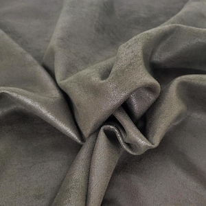 Stretchy Vegan Soft Leather Fabric by the Yard 2 Way Stretch Moss