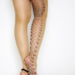 Car Tire Tracks Transparent Tattoo Tights.S-3XL Sizes Available,Tights Handmade,Tattoo Womens Pantyhose