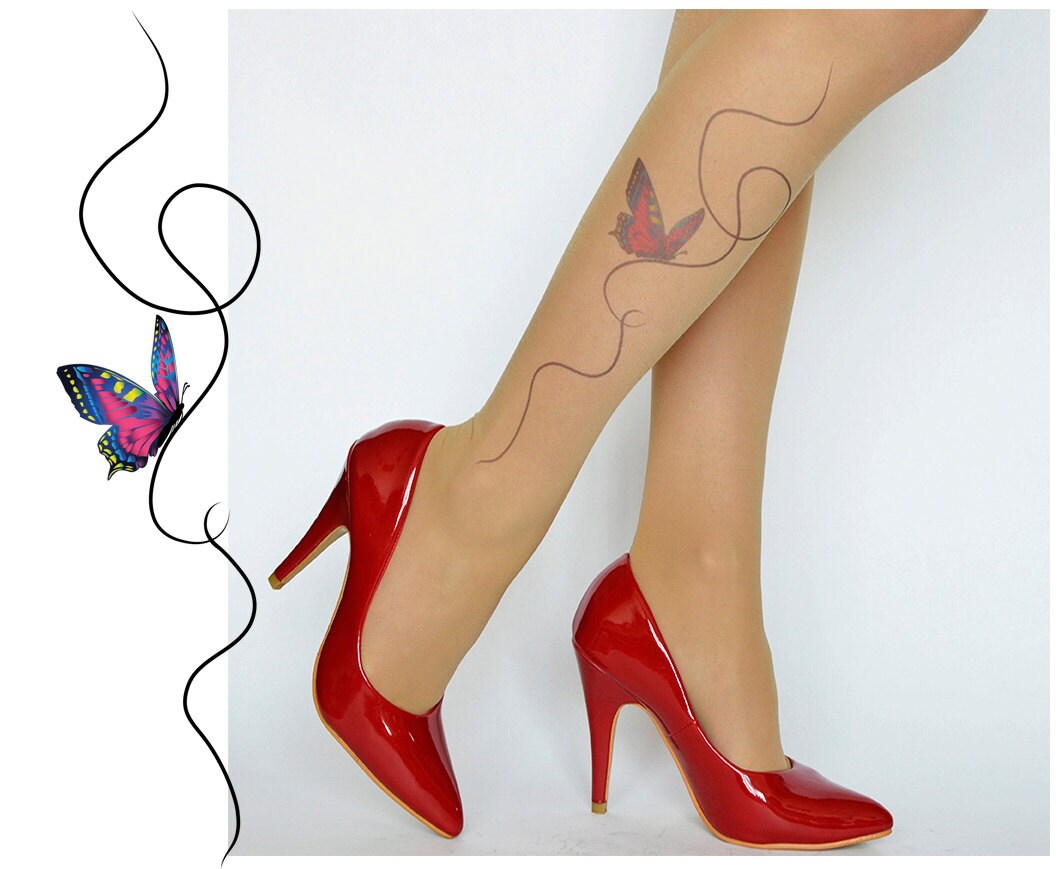 Butterfly Tattoo - Adult Leggings main image 0
