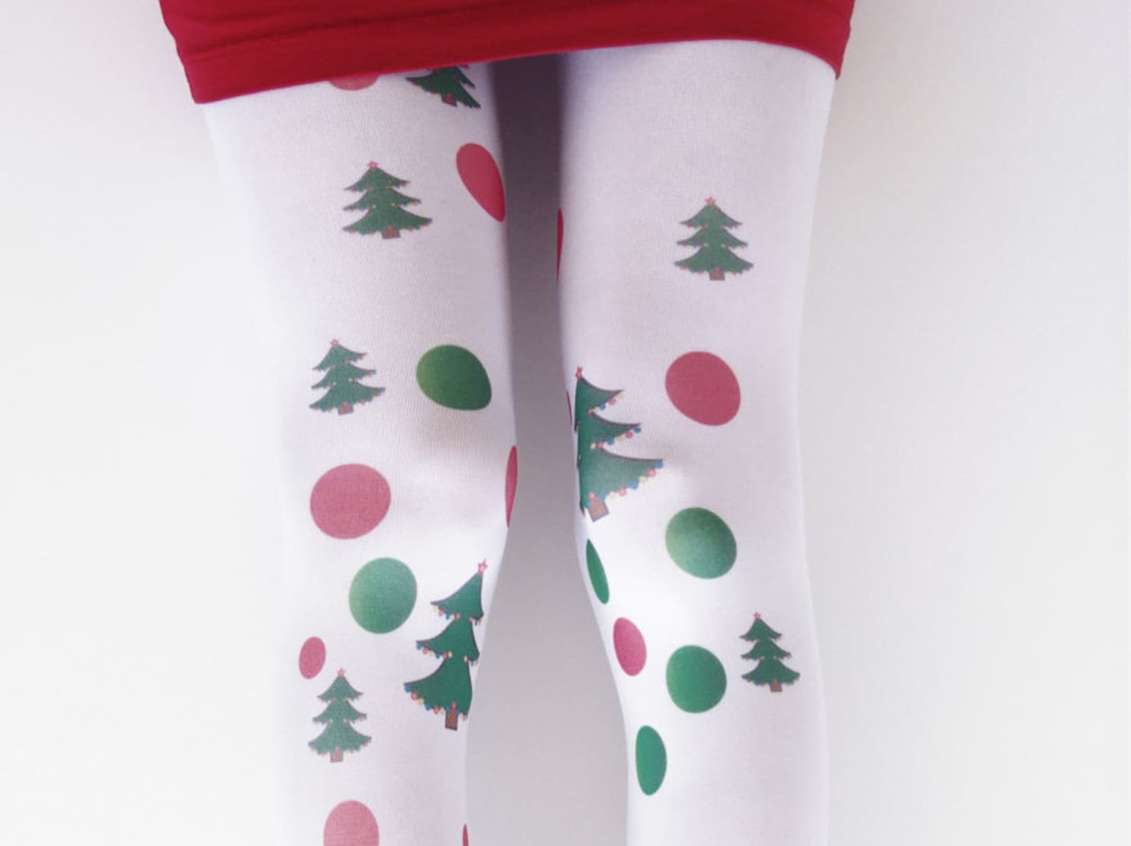 Opaque Christmas Women's Tights Xmas Tights Stockings Etsy