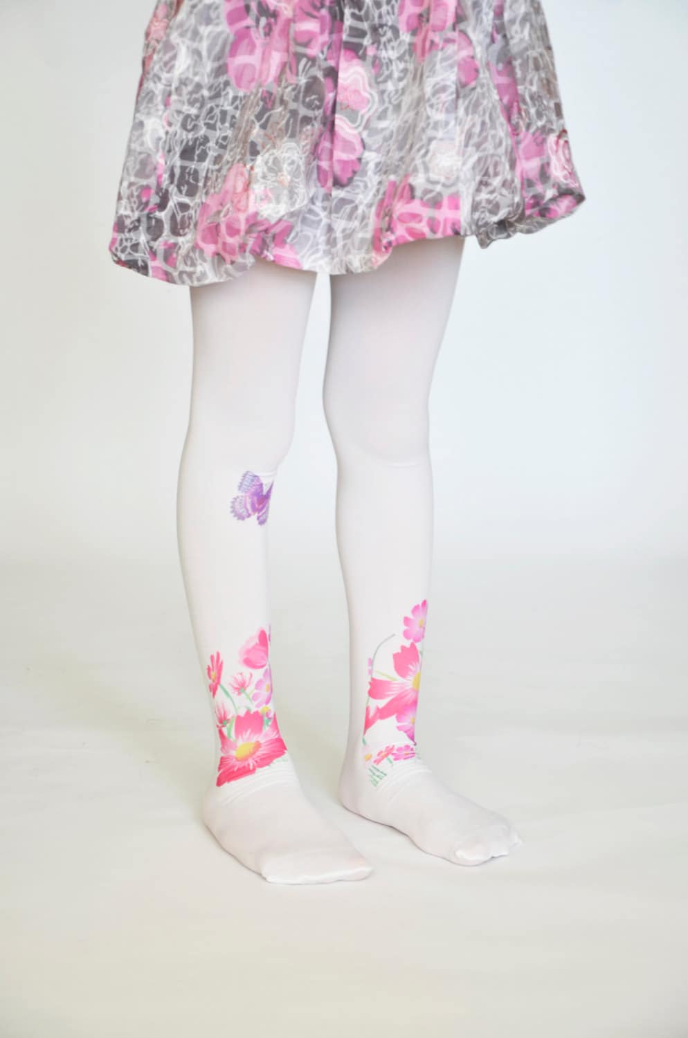 Kirkland Girl's Leggings / Girls Large (10-12) / Flower Print and