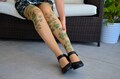 Poison Ivy Tattoo Tights , Green Ivy Leafs Print, S-XXL Sizes Available , Poison Ivy Printed Tights product logo