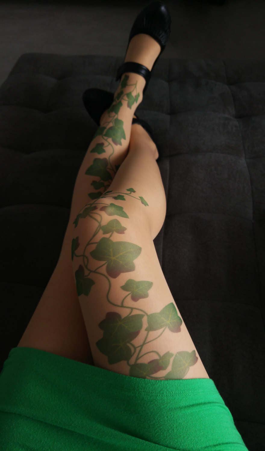 Poison Ivy Tattoo Strumpfhosen, grner Efeu Blatt Druck, S- 3XL Gren  erhltlich, Poison Ivy gedruckte Strumpfhosen - Etsy.de