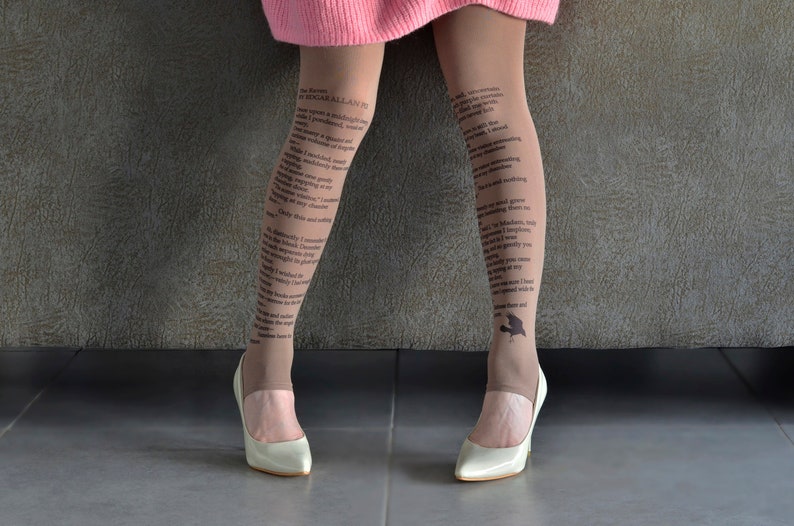The Raven poem tights