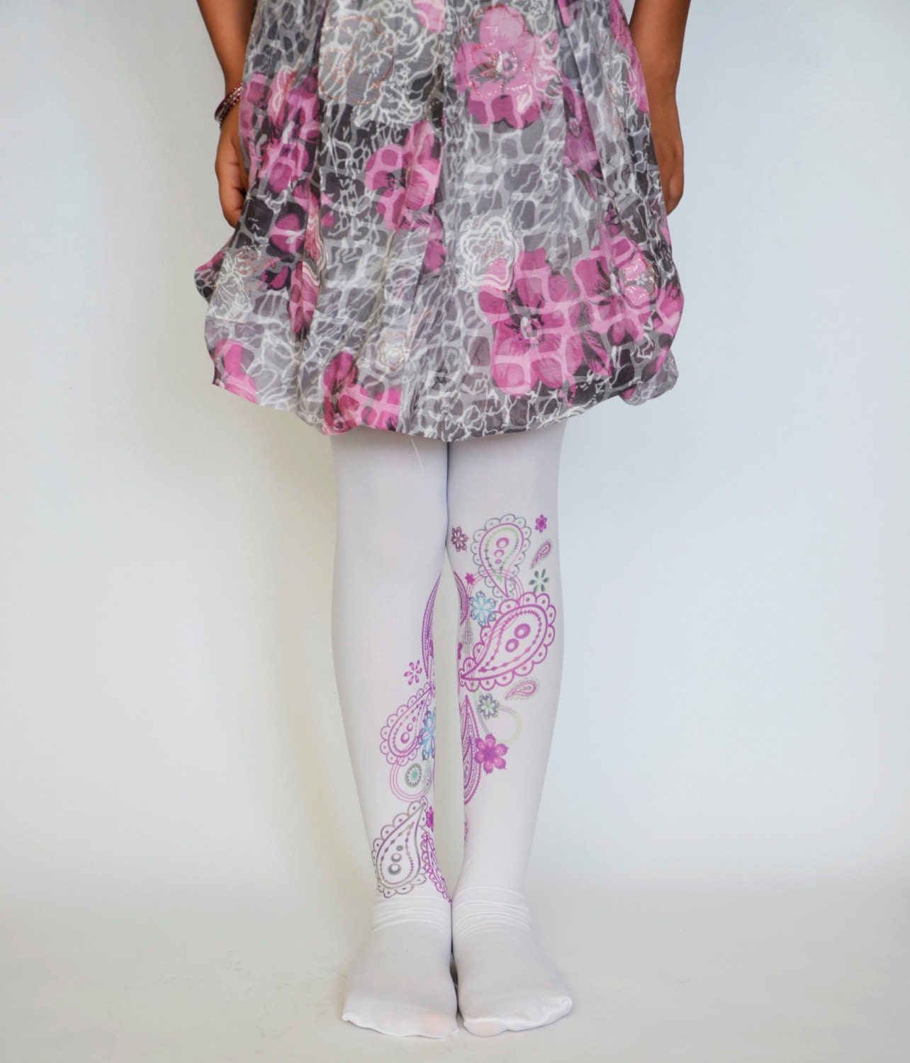 Buy Girls Tights, Kids Stockings, Hand Printed Tights,girls Accessories  Online in India 