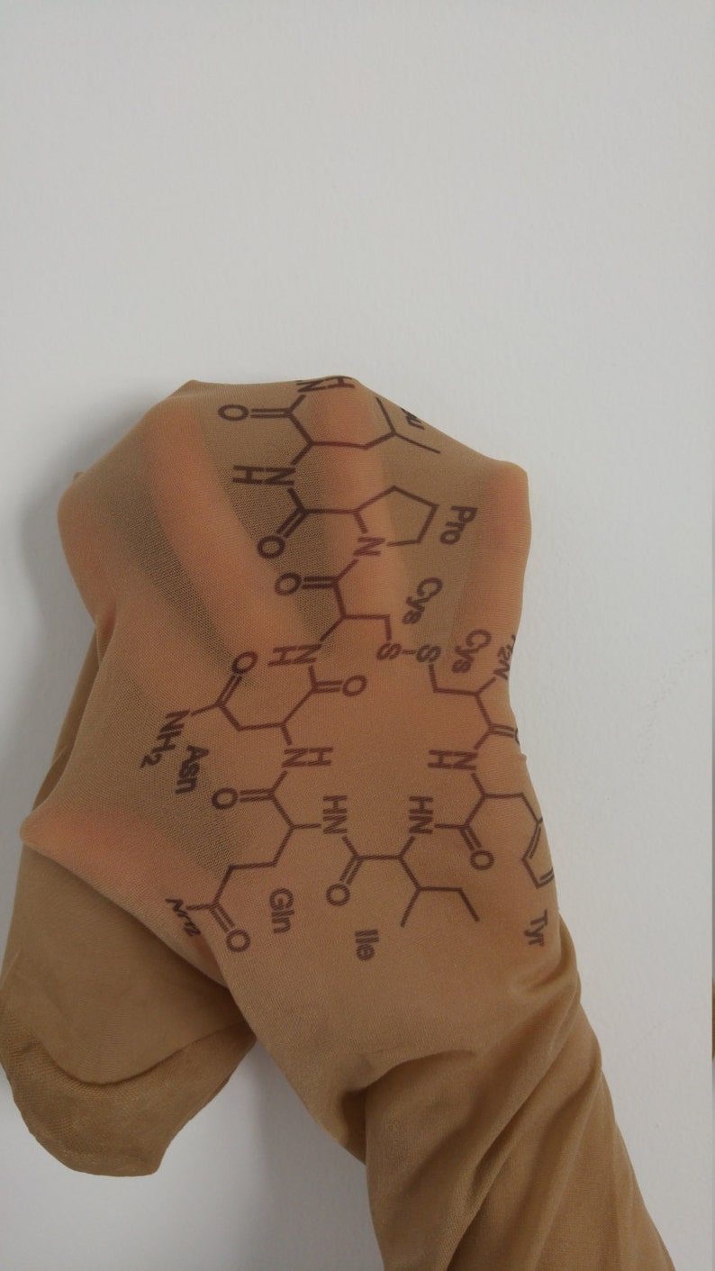 Download Oxytocin Molecule Semi-sheer Printed Tights Science art | Etsy