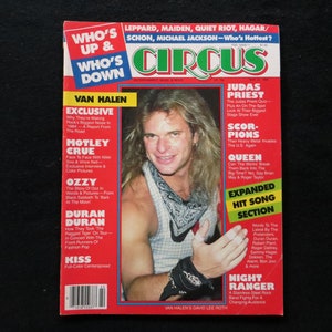 Mystery Factory (1984 Vintage CIRCUS Heavy Metal Magazine: Motley Crew Ozzy Duran Duran Kiss Judas Priest Scorpions Queen..) 1980s Hard Rock