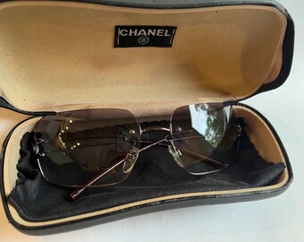 Chanel Vintage Randlose Sonnenbrille in neuwertigem Zustand