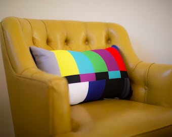 Color Bars Pillow - Geek Home Decor