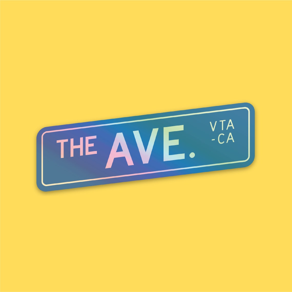 The Ave Sticker Ventura Ca Etsy