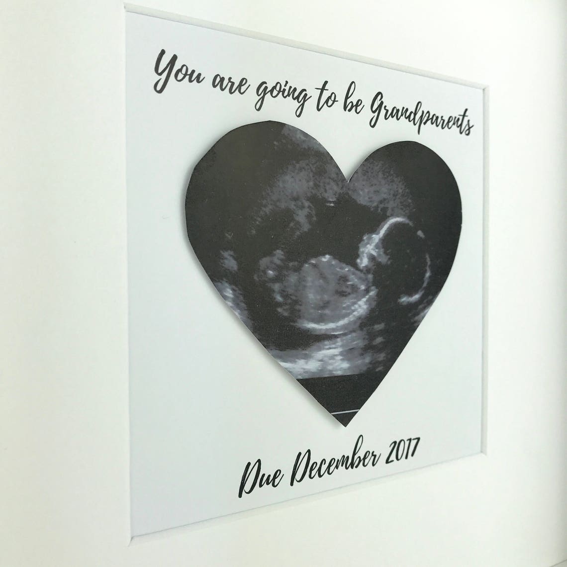 Baby scan photo keepsake new grandparents personalised box Etsy