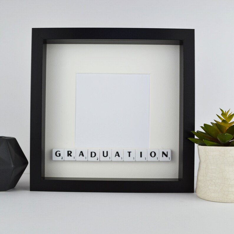 Graduation scrabble tiles photo frame Graduation gift for Etsy