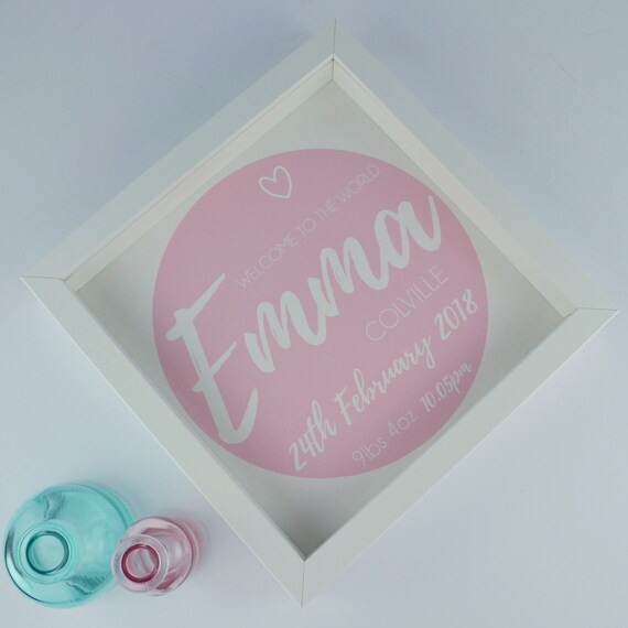 Personalised New Baby Gift New Baby Girl Present Etsy