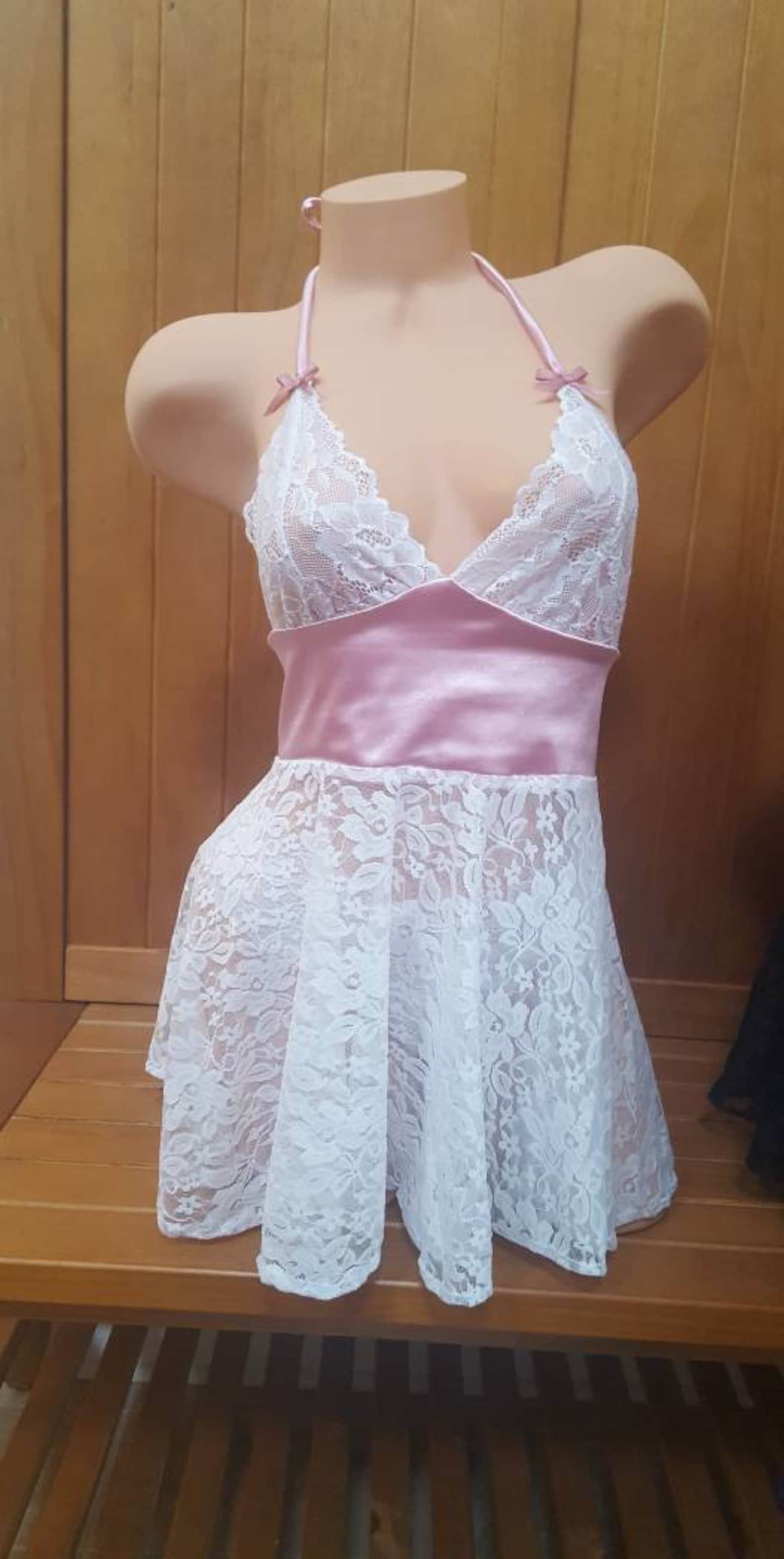 LACE And SATIN Baby Doll Teddy Etsy