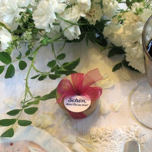 Polpetta a sorpresa con ciondolo "Che bello che sei qui!", in scatola di cartapesta, regalo per gli amanti del giardinaggio, decorazione da tavola
