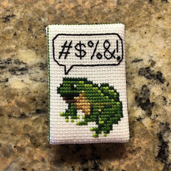 Expletive Frog Cross Stitch Pattern