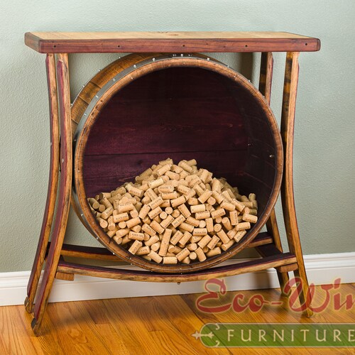 Wine Barrel Cork Holder Round Wall/ Handmade Napa Valley Etsy