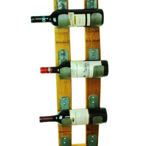 Wine barrel  4 bottle display,  wall design.
