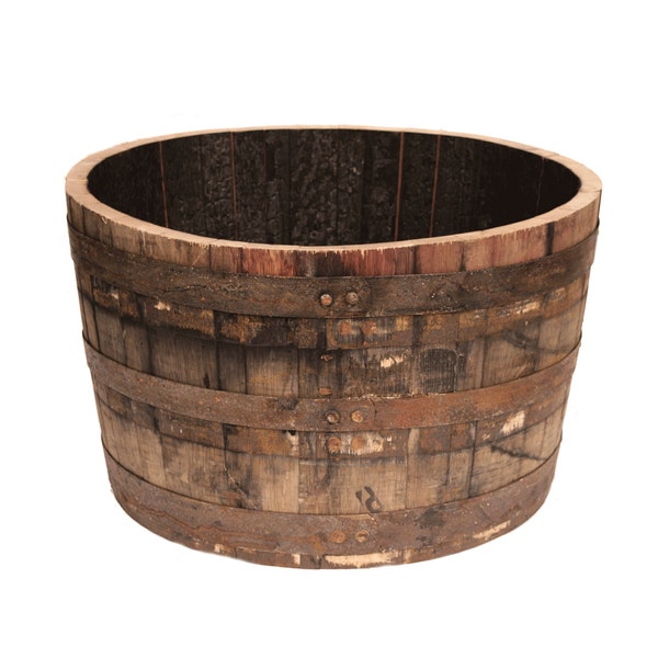 1/2  Planter Whiskey Barrel