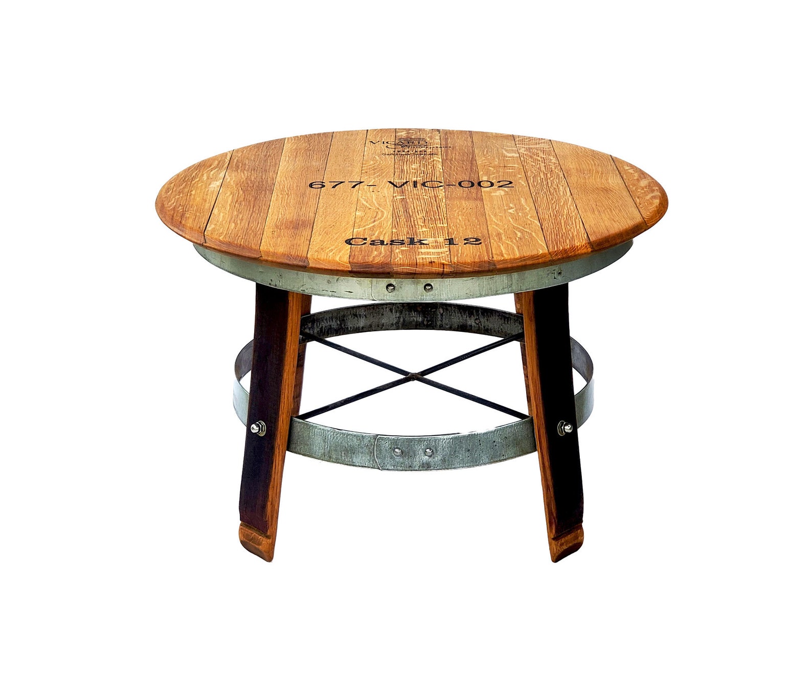 Reclaimed Wine Barrel Coffee Table 29 Round by Etsy