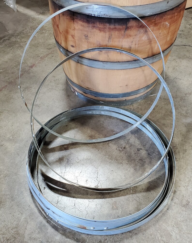 Wine Barrel Metal Hoops 10 pieces Free Shipping Etsy