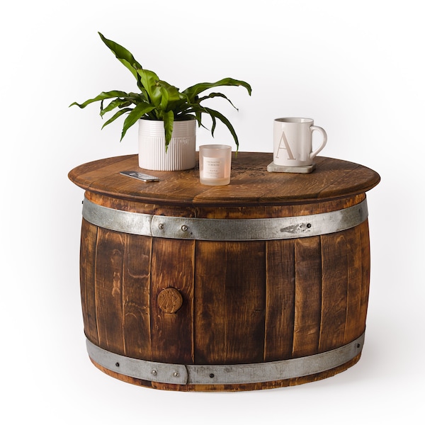 Barrel Coffee Table Etsy