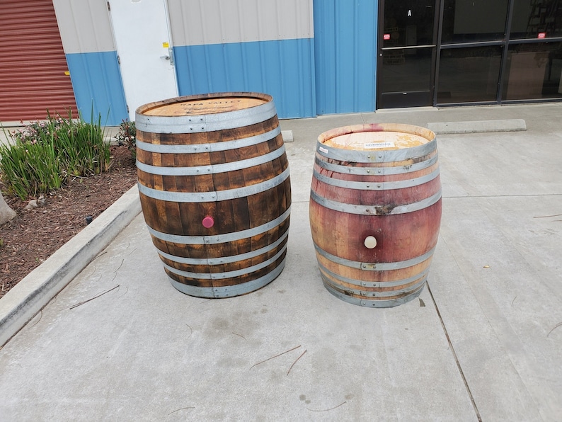 Big Rustic Used Puncheon Wine Barrels Napa Valley 120 Gallons Etsy