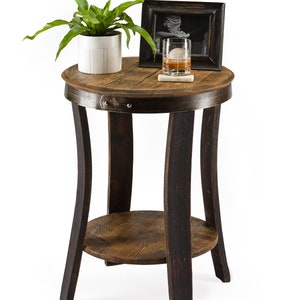 WHISKEY BARREL TABLE