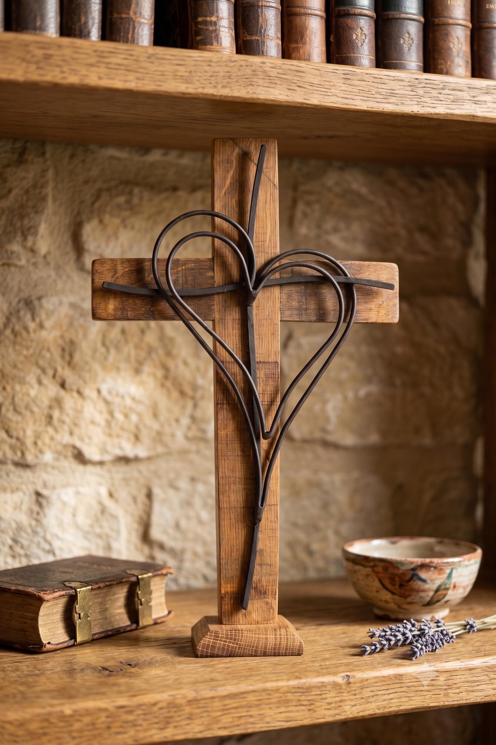 Oak Wood Cross - Etsy