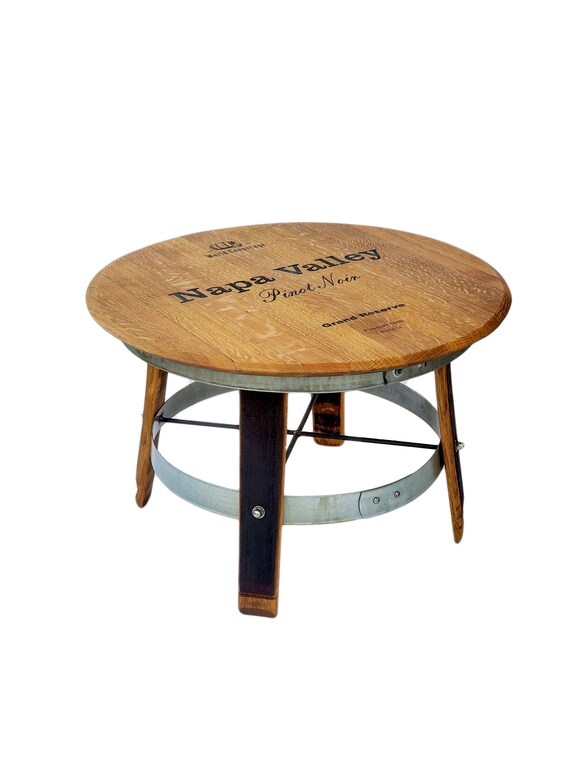 Wine barrel 2024 side table outdoor