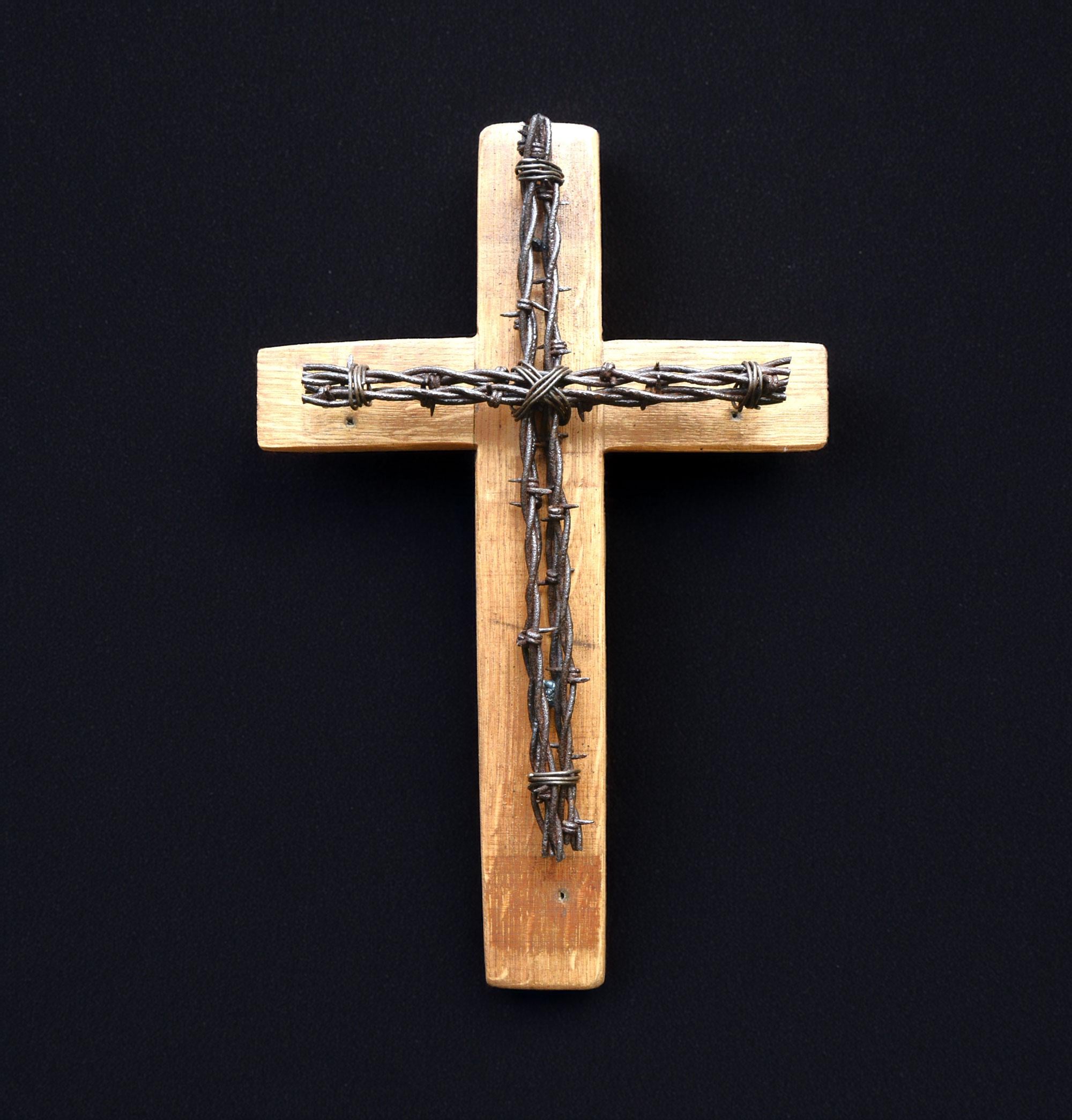 Handcrafted Barbed Wire Cross Rustic 14'' - Etsy