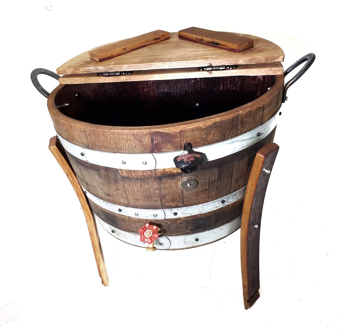 30 Gal Wine Barrel Cooler Etsy