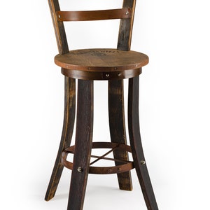 Whiskey barrel swivel  chair