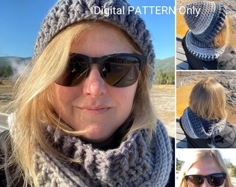 Chunky Hooded Cowl Crochet PATTERN ONLY