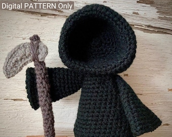 Little Grim Reaper (AKA Deathling) - Crochet PATTERN Only