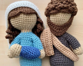 Classic Nativity / Holy Family - Crochet PATTERN ONLY