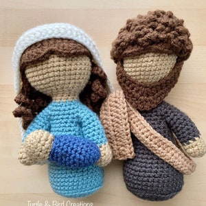 Classic Nativity / Holy Family - Crochet PATTERN ONLY