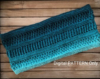 Crochet Textured Cowl / Infinity Scarf PATTERN ONLY