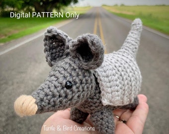 Little Armadillo - Crochet PATTERN Only