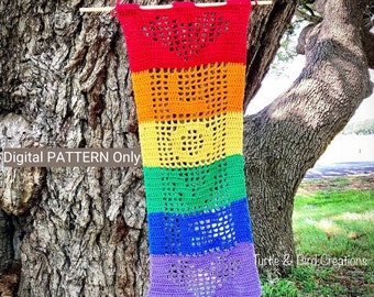 Love is Love Banner - Crochet PATTERN ONLY