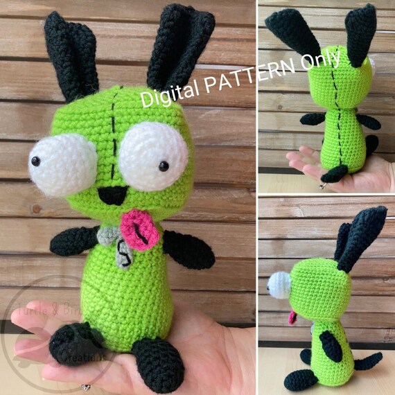 Gir Doll From Invader Zim Crochet PATTERN ONLY Etsy