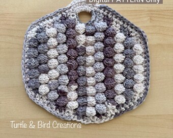 Hexagon Trivet Mitt - Crochet PATTERN Only